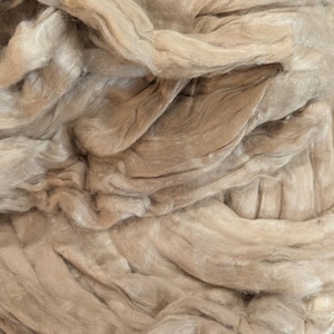 Sari Silk Roving, Recycled Sari Silk - Yeti