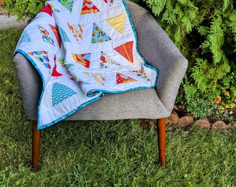 Modern Triangle Baby Quilt