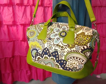Brooklyn Traveler Bag Floral/Green