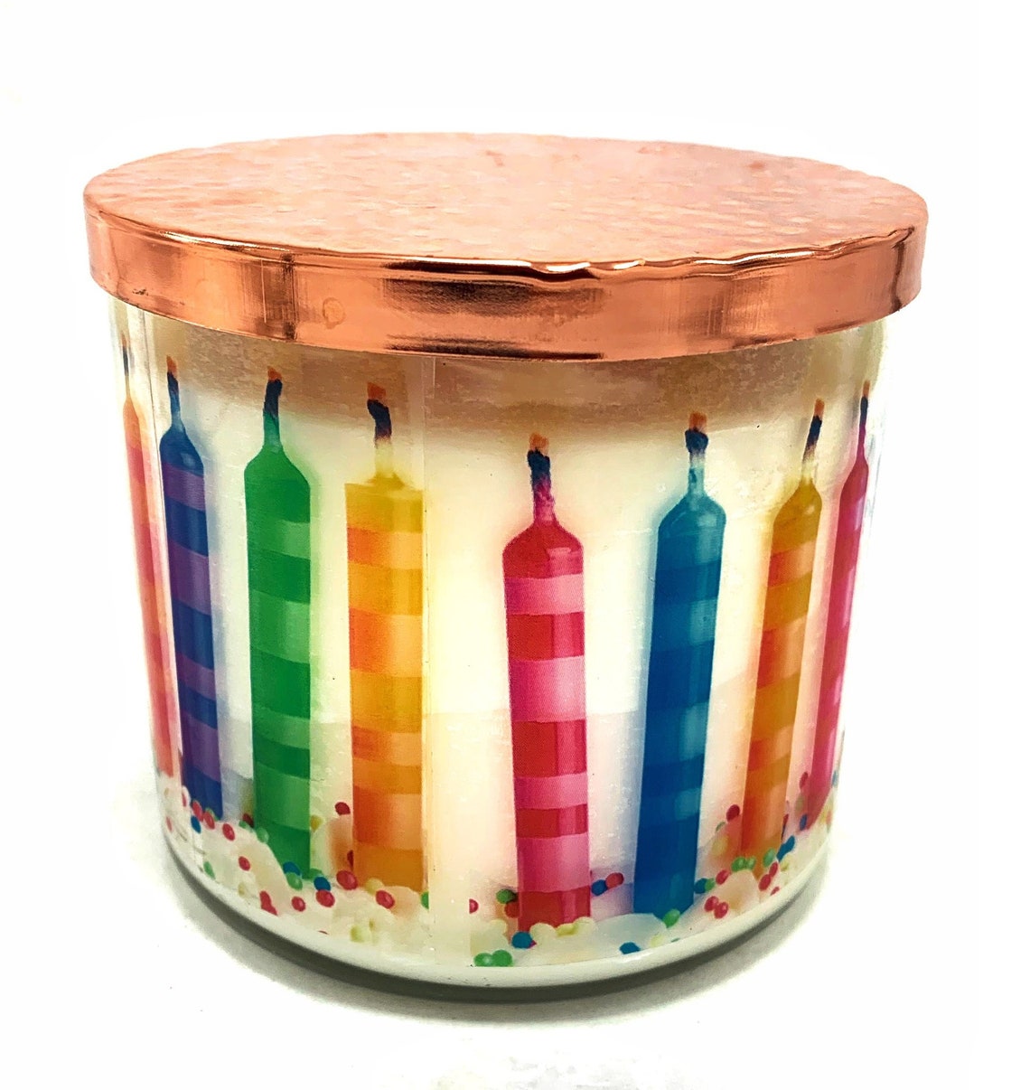 Birthday Cake Handmade 3 Wick Soy Blend Candle Etsy