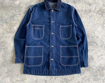 Chaqueta vaquera de trabajo vintage de Sears Roebuck Barn Chore Workwear, años 80, talla M