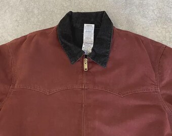 Vintage Carhartt Santa Fe Work Clay Workwear Jacket J14 Size XXL