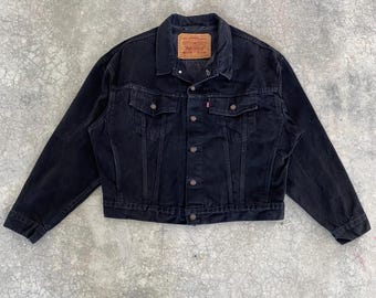 90s USA製 LEVI'S 70507-4159 BLACK SIZE M 90s Levi's 70507-4159 Black Denim Jacket Made in U.S.A. 90