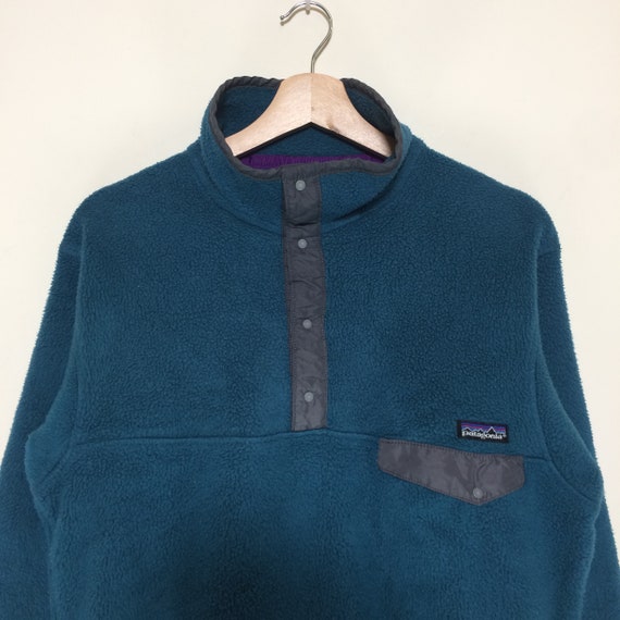Vintage Patagonia Half Button Up Fleece Jacket - image 5