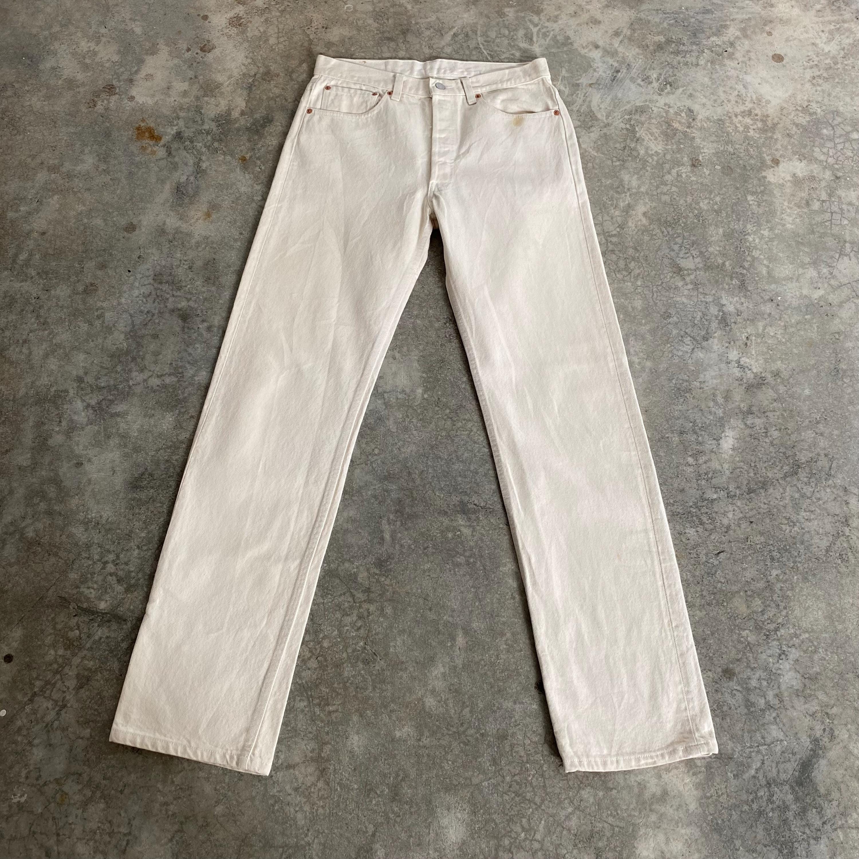 Vintage Levis 501 White - Etsy