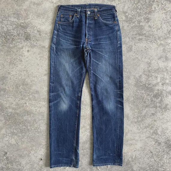 Size 29x31.5 Vintage 1998 90's Levi's 201XX Big E Valencia