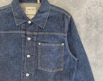 HELMUT LANG ジャケット Archive Helmut Lang Type 1 Single Pocket Denim Jacket Size 48