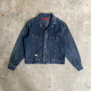 Vintage 1980’s Marithe Francois Girbaud Faded Black Lined Trucker Denim Jacket Size M