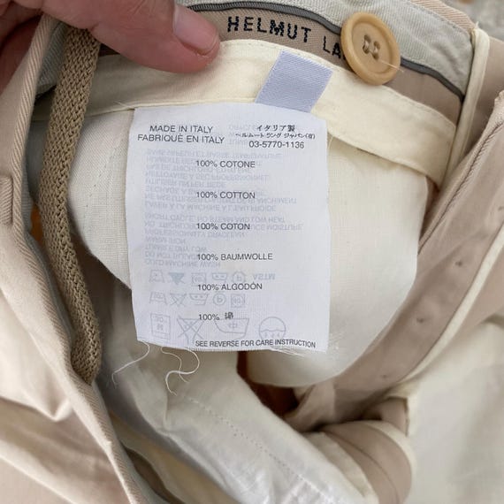 Fall 2000’s Archive Helmut Lang Beige Tux Trouser… - image 10