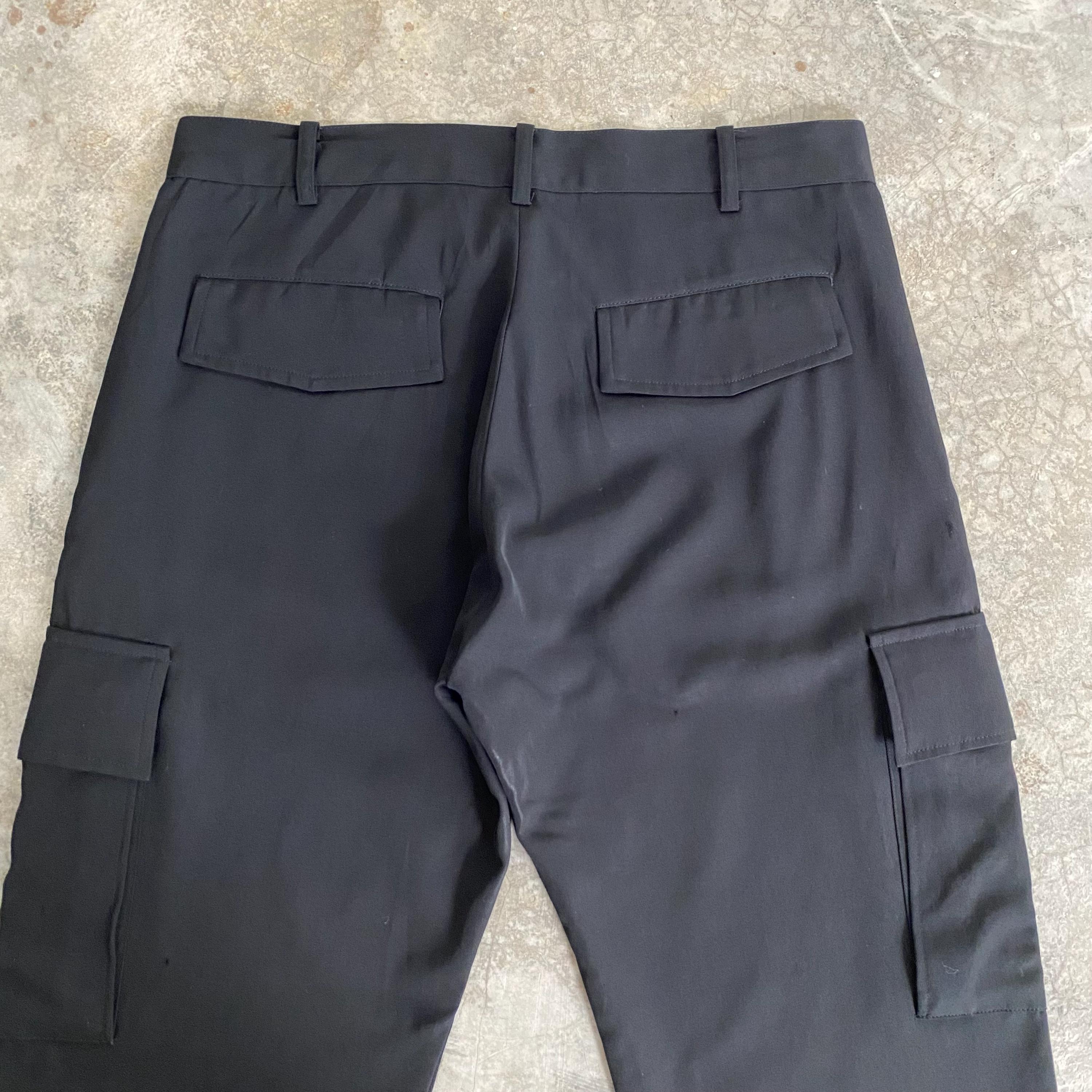 Size 32x28.5 Y's Yohji Yamamoto Wool Gabardine Cargo Pants; Avant