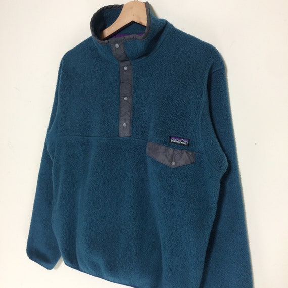 Vintage Patagonia Half Button Up Fleece Jacket - image 4