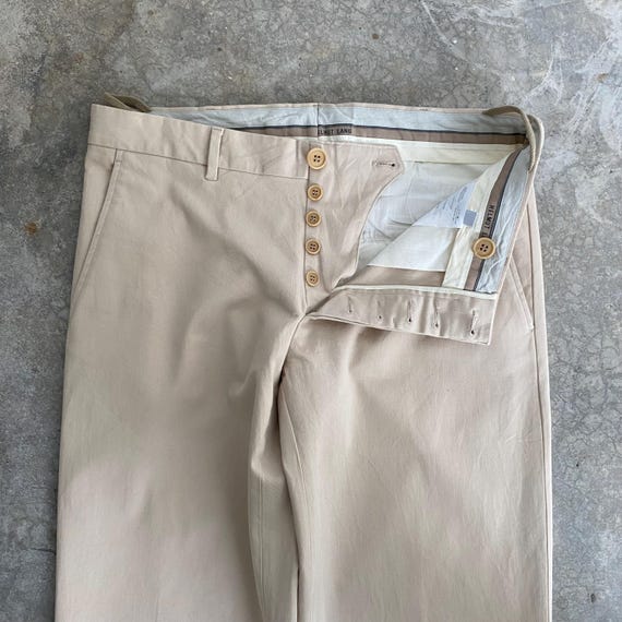 Fall 2000’s Archive Helmut Lang Beige Tux Trouser… - image 1