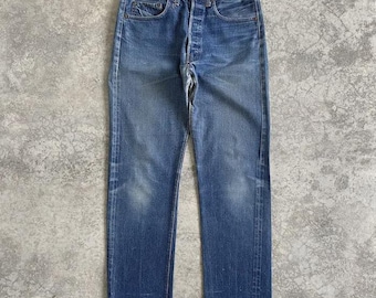 Jeans Levi's 501 Selvedge Denim de talla 32x31, vintage de los años 70, con botón superior n.° 6, de Big E Redline