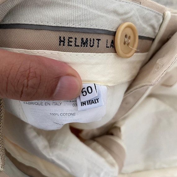 Fall 2000’s Archive Helmut Lang Beige Tux Trouser… - image 8