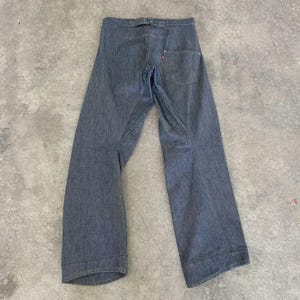 Size 32x32.5 Vintage Levi's Engineered Jeans Takuya Kimura Cinch Buckle Back Loose Fit Button Fly Denim Jeans