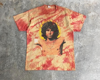 Vintage 1990’s The Doors Jim Morrison Single Stitch Tie Dye Band T-Shirt Size L