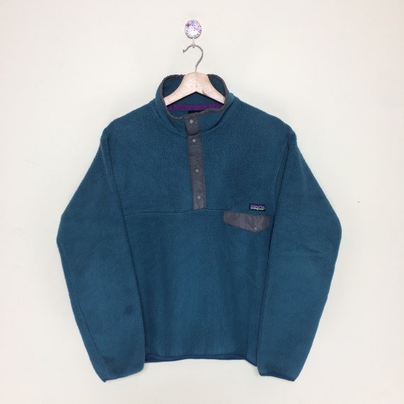 Vintage Patagonia Half Button Up Fleece Jacket - image 8