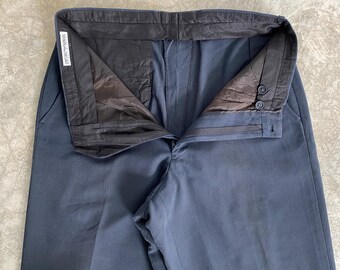 AS IS 1990s Giorgio Armani Wool Pants, Size 36 | 90s Vintage Brown