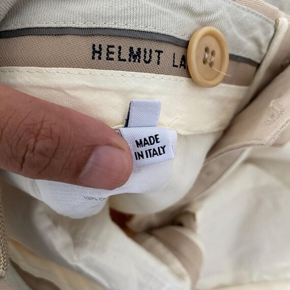 Fall 2000’s Archive Helmut Lang Beige Tux Trouser… - image 9