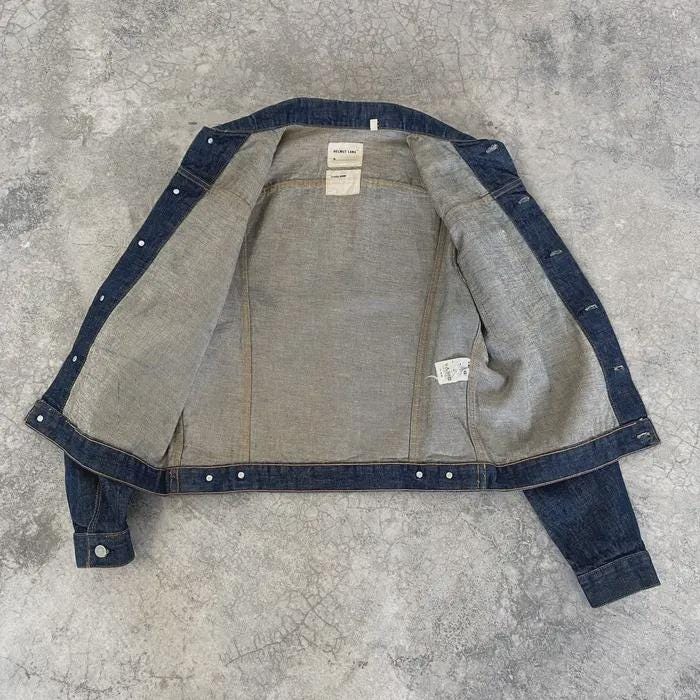 Archive Helmut Lang Type 1 Single Pocket Denim Jacket Size 48