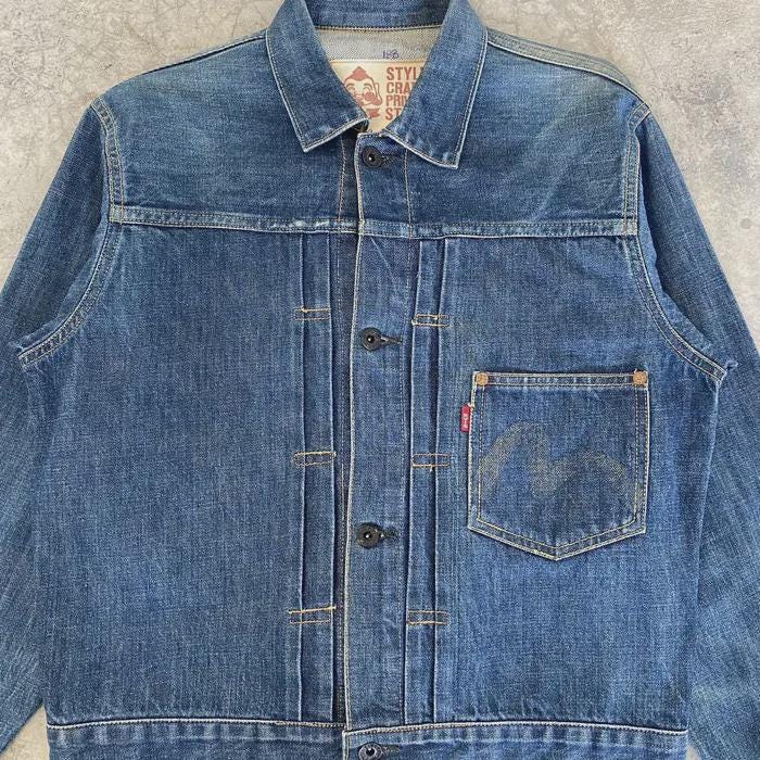 Vintage 90's Evis Evisu Daicock Type 1 Cinch Buckle Back Pleated