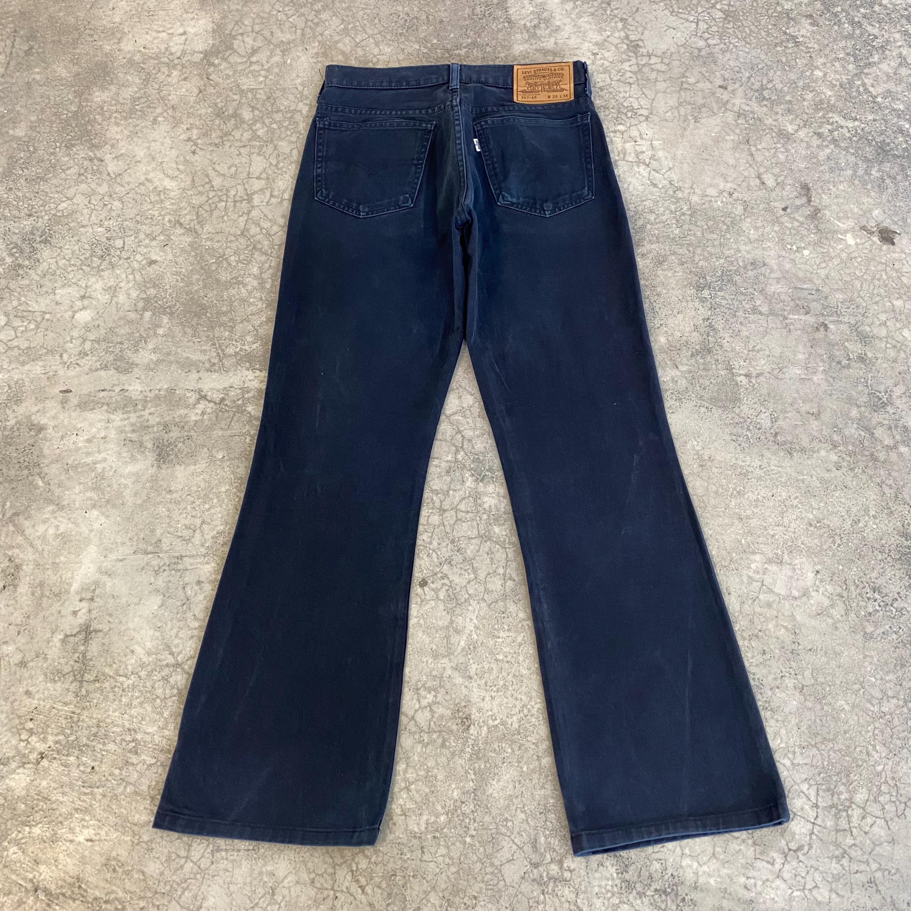 Size 28x28.5 Vintage 1996 Levis 517 Black Bootcut Flared Jeans - Etsy