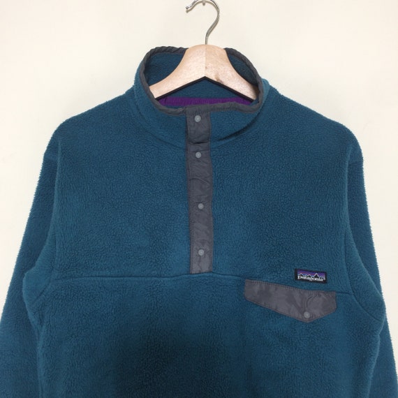Vintage Patagonia Half Button Up Fleece Jacket - image 3