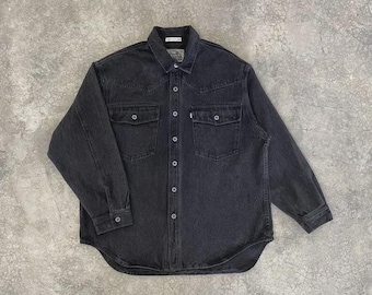 Chaqueta vaquera Levi's Silvertab vintage de los 90, de algodón grueso, talla M.