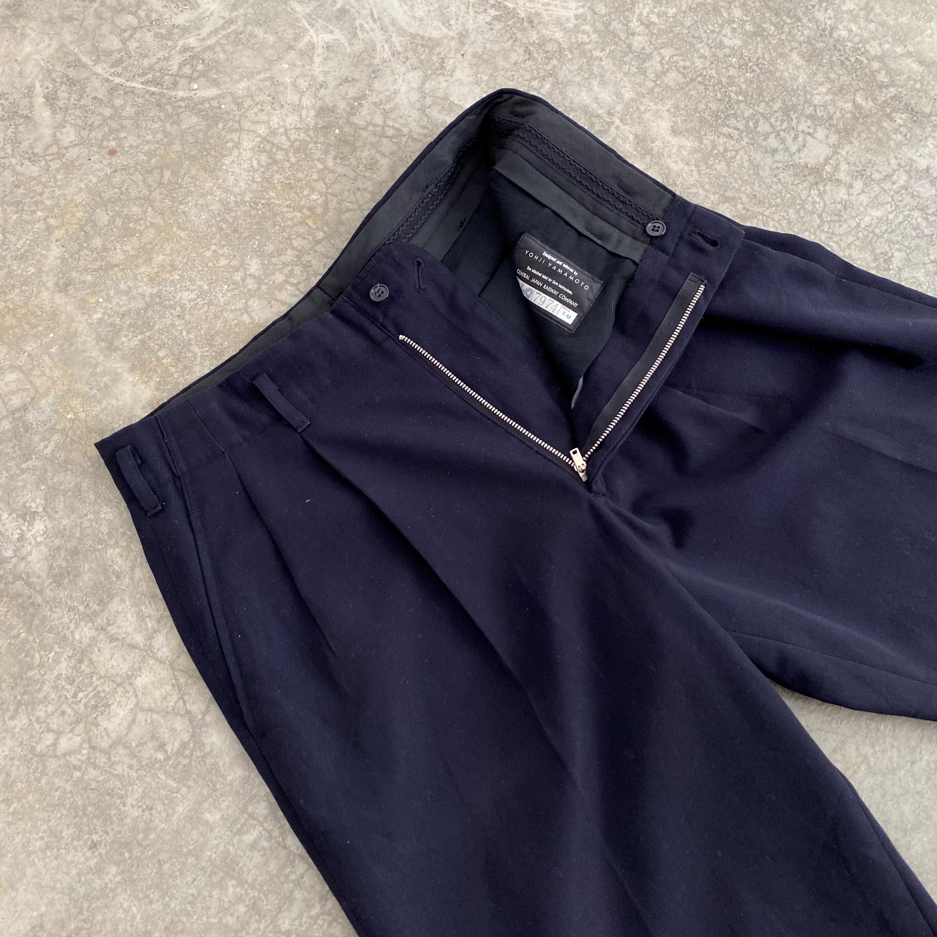 Vintage Yohji Yamamoto Wool Blend Trousers: Avant Garde Pleated 