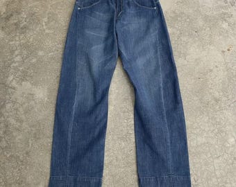 Vintage Levi's Engineered 654 W34 L34 Medium Blue RARE Levis 00002