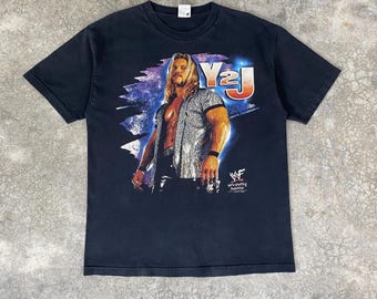 WWE ザ・ロック　Tシャツ　2002年(WWE公式グッズ) Mサイズ WWF WWE SUMMERSLAM 2002 BROCK LESNAR VS THE ROCK OFFICIAL EVENT T