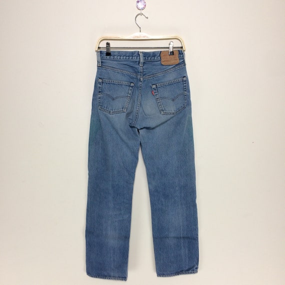 Size 28x30.2 Vintage 80's Levi's 501 High Waist R… - image 7