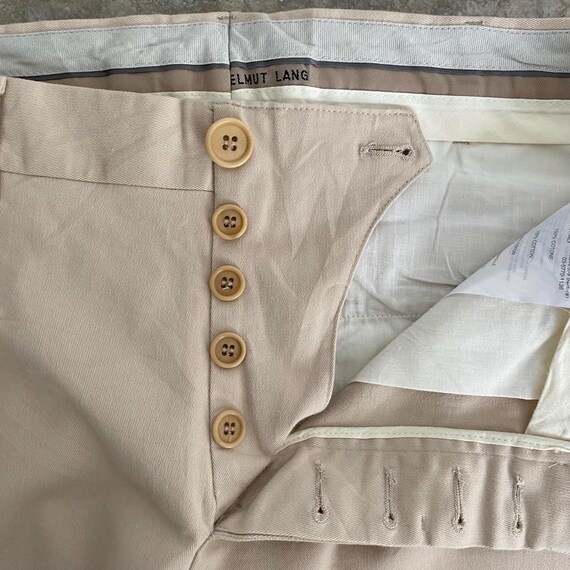 Fall 2000’s Archive Helmut Lang Beige Tux Trouser… - image 6