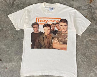 Vintage 90’s Boyzone Single Stitch Screen Star Tour Promo T-Shirt Size L