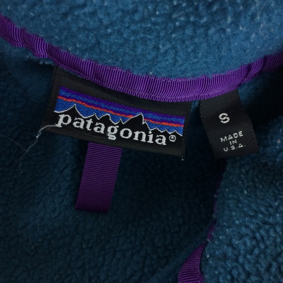 Vintage Patagonia Half Button Up Fleece Jacket - image 10