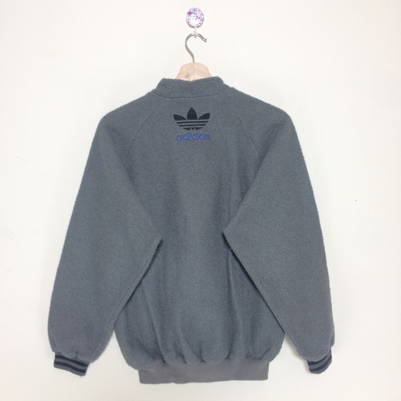 Vintage Adidas Trefoil 1/3 Zip Up Fleece Sweater … - image 6