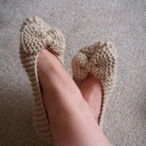 Knit Slippers Pattern, PDF Slippers, Easy Knitting Pattern, House Shoes, Soft Summer Slippers, House Knit Shoes, Shoes for Home, House Socks