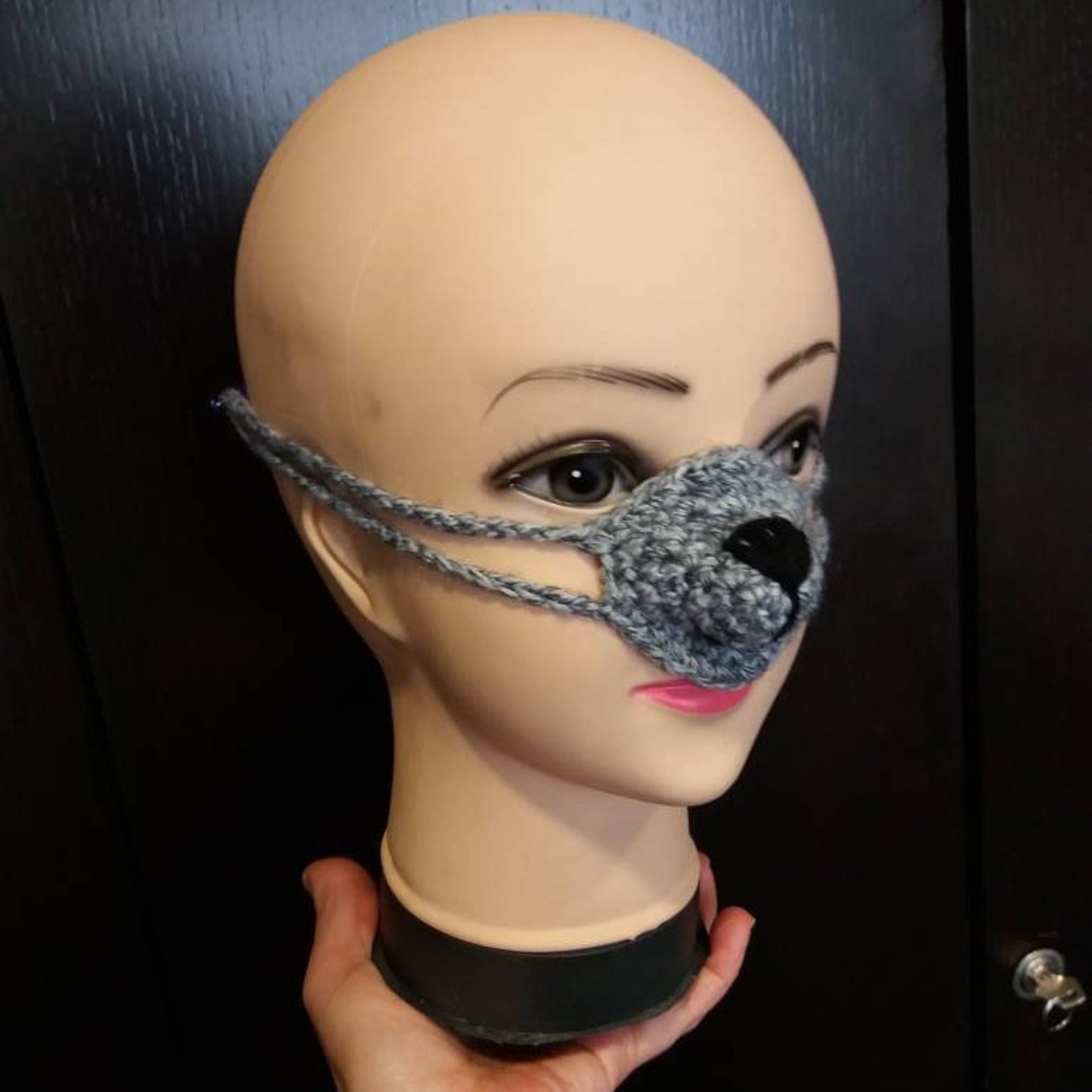 Nose Warmer Warmer Grey Nose Warmer Crochet Nose Warmer Etsy