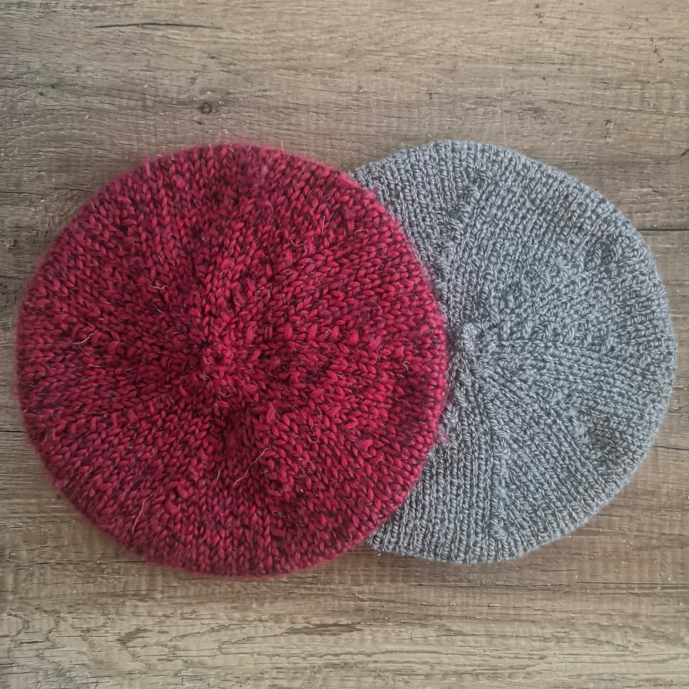 Beret Hat Knitting Pattern Beret Pattern PDF Beret Etsy