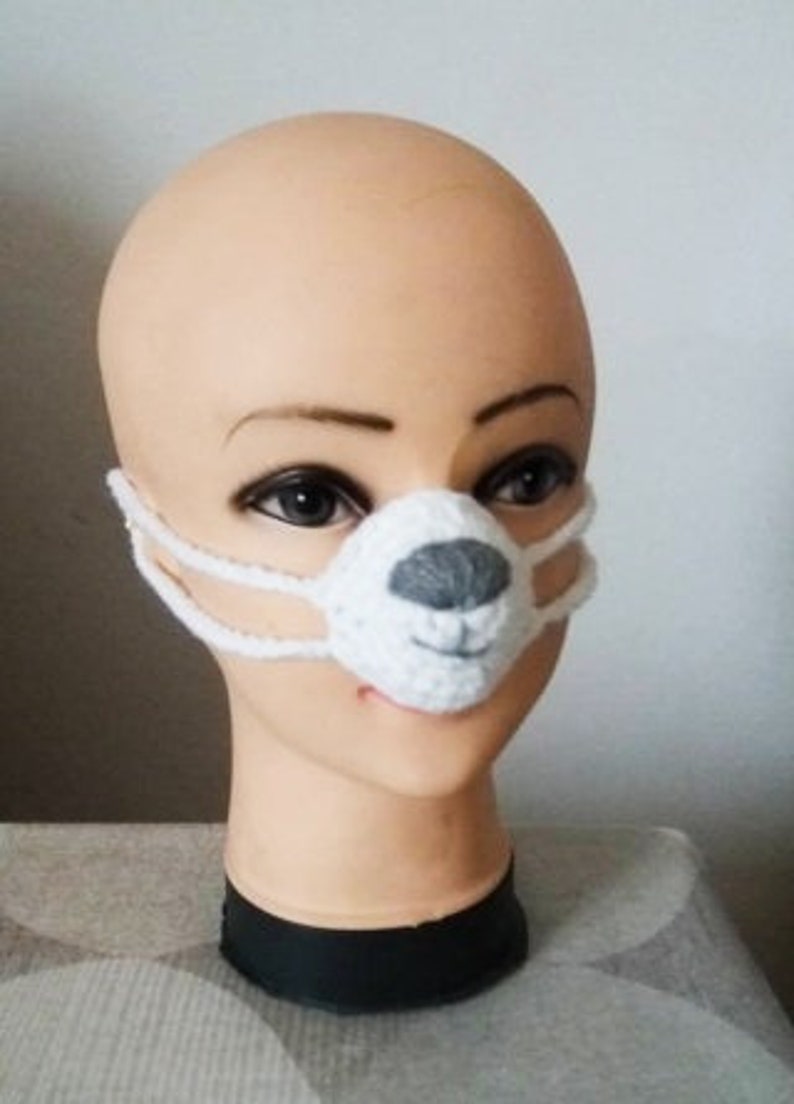 Nose Warmer Warmer 41 Free White Nose Warmer Crochet Nose Etsy