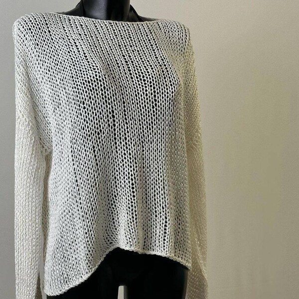 Loose Knit Sweater Etsy