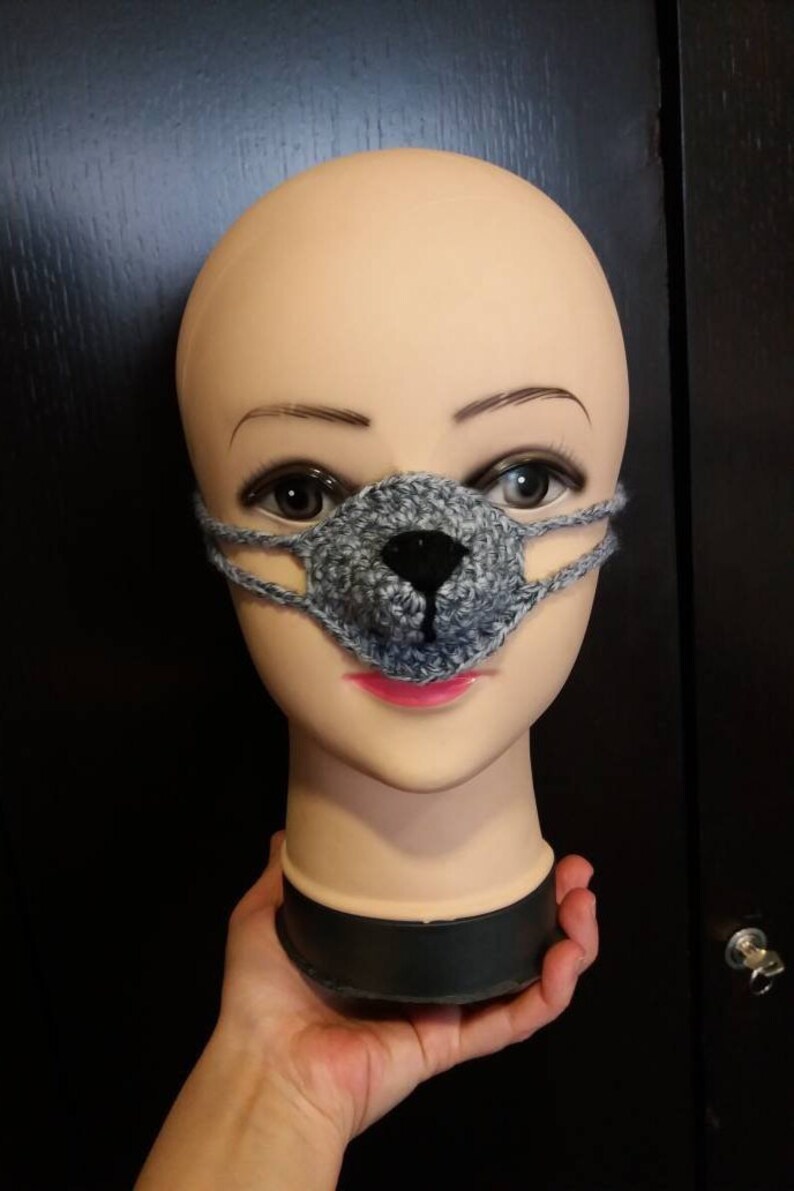 Nose Warmer Warmer Grey Nose Warmer Crochet Nose Warmer Etsy UK