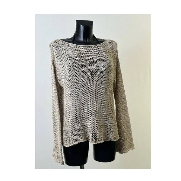 Loose Knit Sweater - Etsy