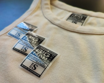Custom Iron-On Heat Transfer Clothing Labels: Tagless Design