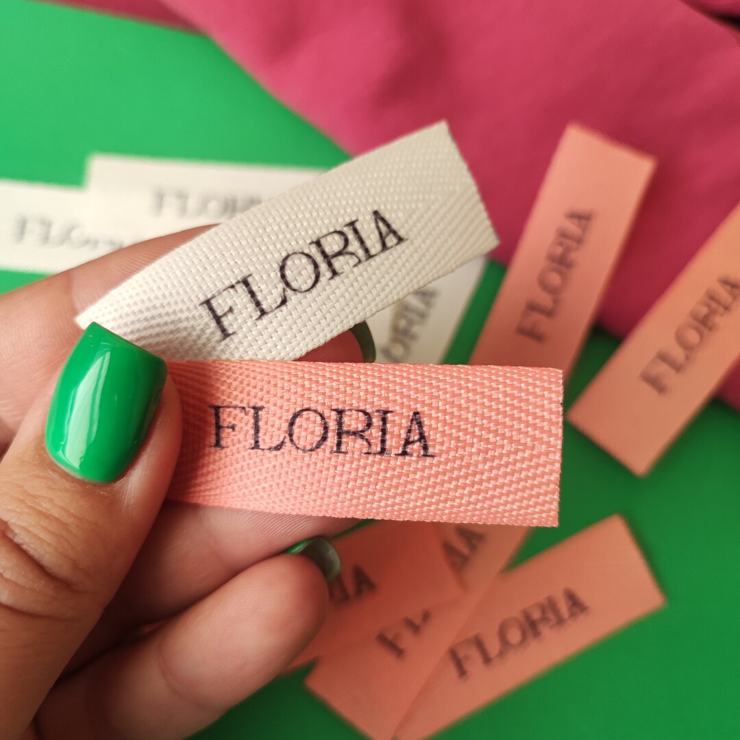 Cloth Ribbon Label Custom Twill Ribbon Labels: Organic Cotton Fabric Tags - Etsy