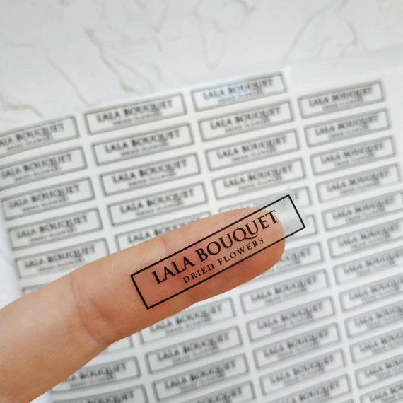 Clear online label stickers