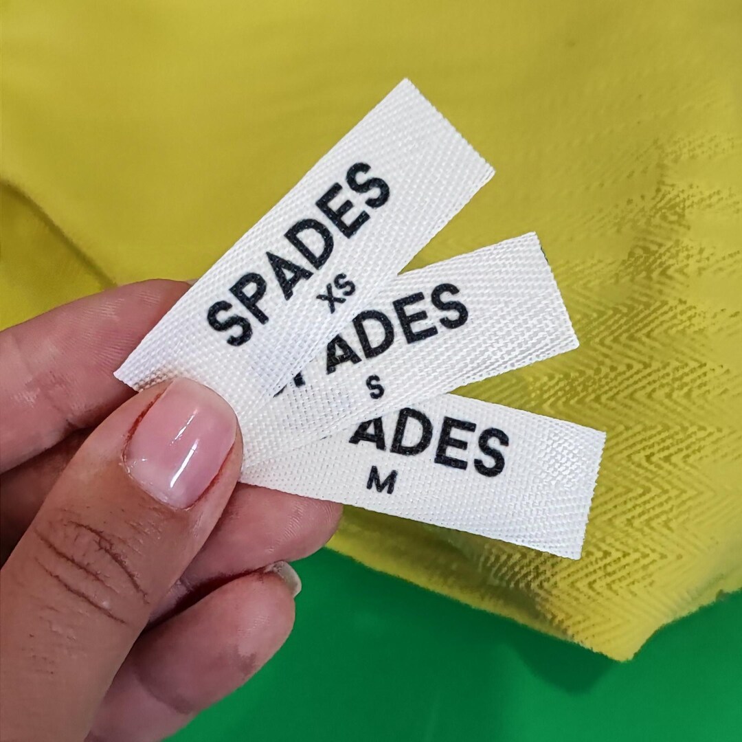 Cloth Ribbon Label Custom Twill Ribbon Organic Cotton Clothing Labels: Sew-in Fabric Tags ...