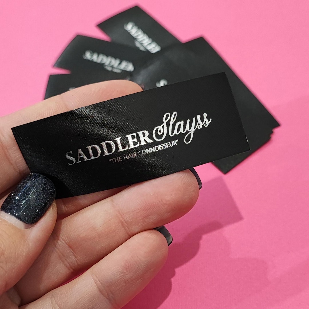 Cloth Ribbon Label Custom Satin Ribbon Clothing Labels: Sew-in Fabric Tags - Etsy