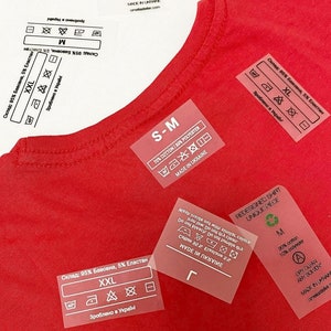 Heat transfer tag Tagless labels Custom heat transfer label Iron-on tags Clothing neck labels