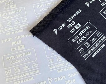 Custom Heat Transfer Clothing Labels: Iron-On Tagless Tags